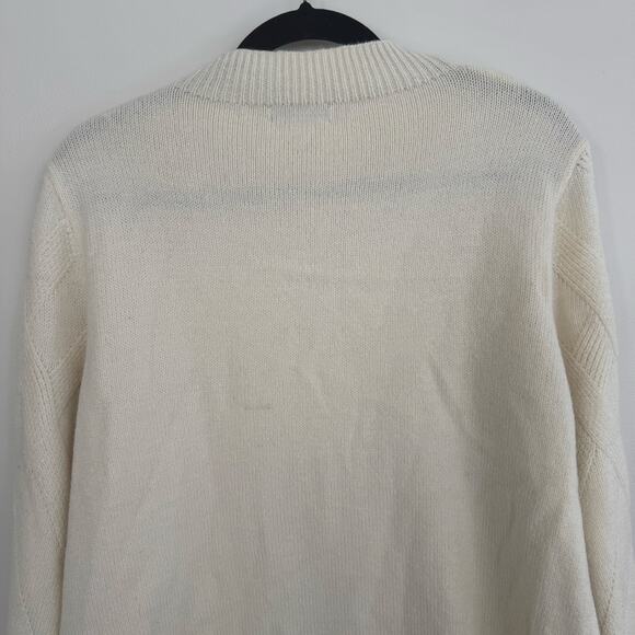 Joseph A Aran Style Sweater in Ecru - Picture 6 of 7